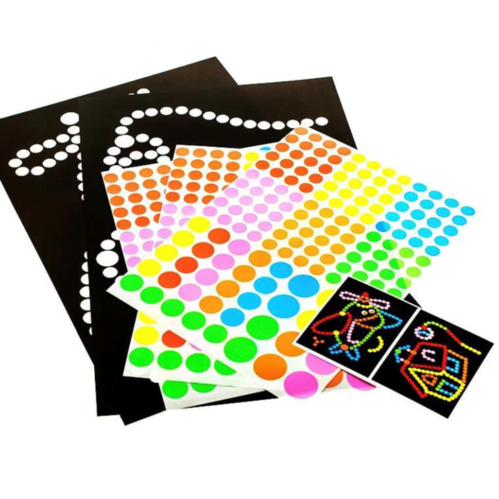 Set Dot Sticker Mainan Edukasi Anak Worksheet Work Sheet Activity
